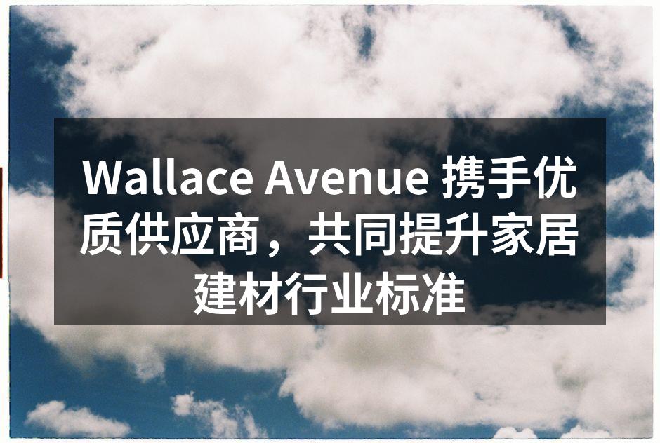 Wallace Avenue 携手优质供应商，共同提升家居建