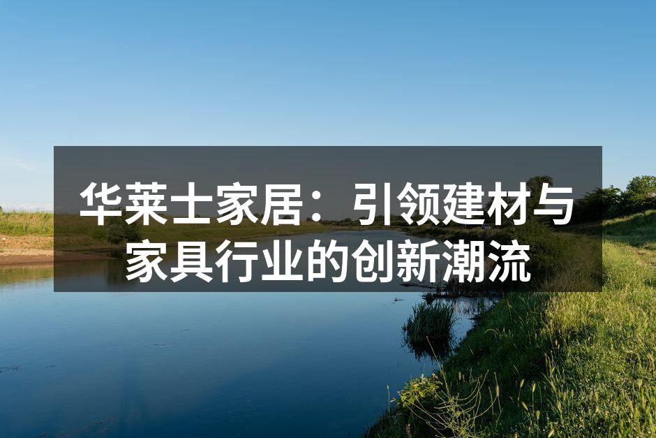 华莱士家居：引领建材与家具行业的创新潮流